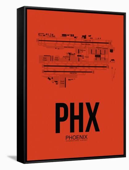 PHX Phoenix Airport Orange-NaxArt-Framed Stretched Canvas