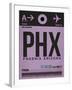 PHX Phoenix Luggage Tag 1-NaxArt-Framed Art Print