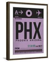 PHX Phoenix Luggage Tag 1-NaxArt-Framed Art Print