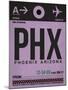 PHX Phoenix Luggage Tag 1-NaxArt-Mounted Art Print