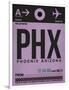 PHX Phoenix Luggage Tag 1-NaxArt-Framed Art Print