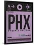 PHX Phoenix Luggage Tag 1-NaxArt-Framed Art Print