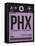 PHX Phoenix Luggage Tag 1-NaxArt-Framed Stretched Canvas