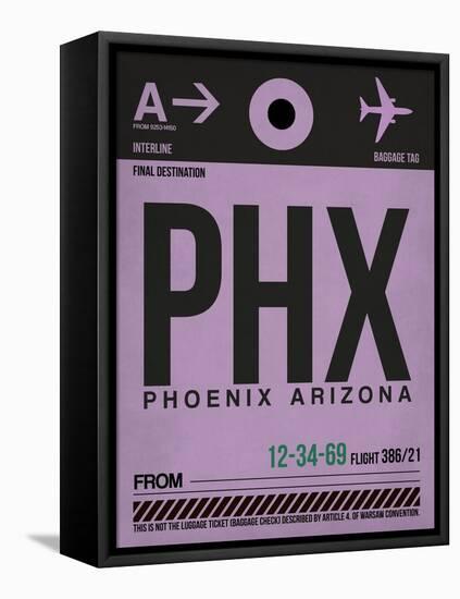 PHX Phoenix Luggage Tag 1-NaxArt-Framed Stretched Canvas