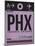 PHX Phoenix Luggage Tag 1-NaxArt-Mounted Art Print