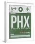 PHX Phoenix Luggage Tag 1-NaxArt-Framed Art Print