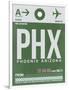 PHX Phoenix Luggage Tag 1-NaxArt-Framed Art Print