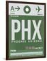 PHX Phoenix Luggage Tag 1-NaxArt-Framed Art Print