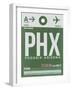 PHX Phoenix Luggage Tag 1-NaxArt-Framed Art Print