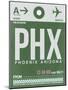 PHX Phoenix Luggage Tag 1-NaxArt-Mounted Art Print