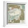 Physical Chart of the North Polar Regions-null-Framed Giclee Print