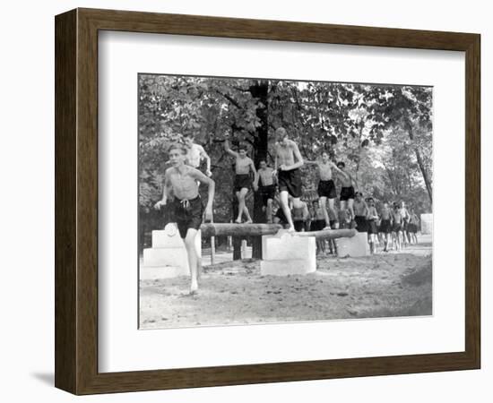 Physical Education: Beam Exercise-null-Framed Photographic Print