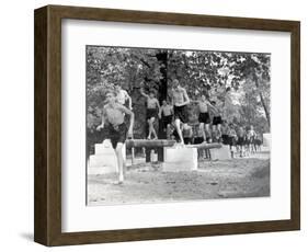 Physical Education: Beam Exercise-null-Framed Photographic Print