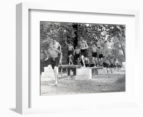 Physical Education: Beam Exercise-null-Framed Photographic Print