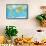 Physical Map of the World-Serban Bogdan-Framed Stretched Canvas displayed on a wall