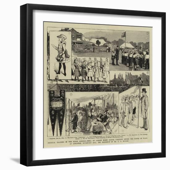Physical Training in the Board Schools-null-Framed Giclee Print