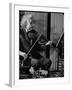 Physicist Dr. Albert Einstein Practicing His Beloved Violin-Hansel Mieth-Framed Premium Photographic Print