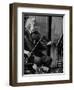 Physicist Dr. Albert Einstein Practicing His Beloved Violin-Hansel Mieth-Framed Photographic Print