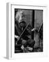 Physicist Dr. Albert Einstein Practicing His Beloved Violin-Hansel Mieth-Framed Premium Photographic Print