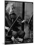 Physicist Dr. Albert Einstein Practicing His Beloved Violin-Hansel Mieth-Mounted Premium Photographic Print