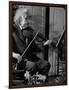 Physicist Dr. Albert Einstein Practicing His Beloved Violin-Hansel Mieth-Framed Photographic Print