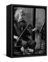 Physicist Dr. Albert Einstein Practicing His Beloved Violin-Hansel Mieth-Framed Stretched Canvas