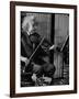 Physicist Dr. Albert Einstein Practicing His Beloved Violin-Hansel Mieth-Framed Photographic Print