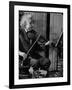 Physicist Dr. Albert Einstein Practicing His Beloved Violin-Hansel Mieth-Framed Photographic Print