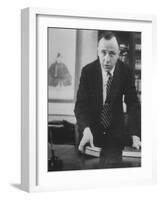 Physicist John A. Wheeler Attending a Meeting-Lisa Larsen-Framed Photographic Print