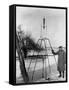 Physicist Robert Goddard Minutes Prior to First Successful Launch of Liquid Fueled Rocket-null-Framed Stretched Canvas