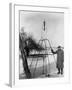 Physicist Robert Goddard Minutes Prior to First Successful Launch of Liquid Fueled Rocket-null-Framed Premium Photographic Print