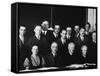 Physicists at the Seventh Solvay Physics Conference, Brussels, Belgium, October 1933-null-Framed Stretched Canvas