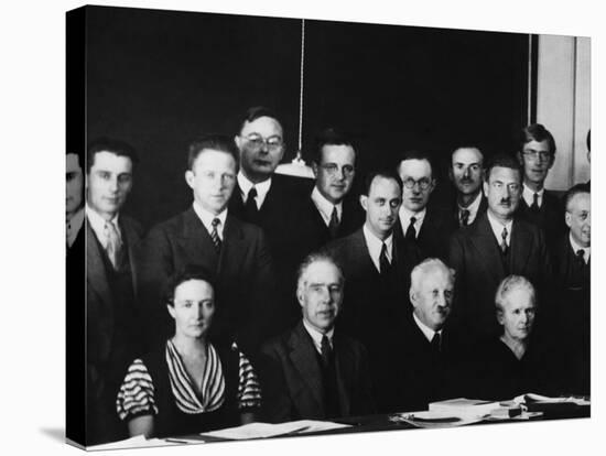 Physicists at the Seventh Solvay Physics Conference, Brussels, Belgium, October 1933-null-Stretched Canvas