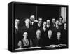 Physicists at the Seventh Solvay Physics Conference, Brussels, Belgium, October 1933-null-Framed Stretched Canvas