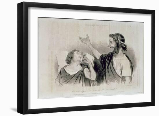 Physiognomy of the Characters of Classical Tragedy; "Yes, it Is Agamemnon Your King Who Awakens…-Honore Daumier-Framed Giclee Print