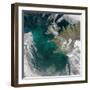 Phytoplankton Bloom in the North Atlantic Ocean-Stocktrek Images-Framed Photographic Print