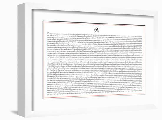 Pi 5000 Digits Math-SM Design-Framed Art Print