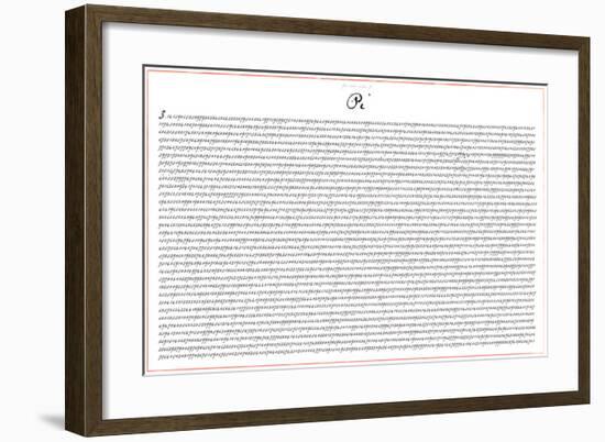 Pi 5000 Digits Math-SM Design-Framed Art Print