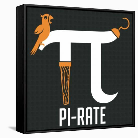 Pi-rate-IFLScience-Framed Stretched Canvas