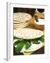 Piadina Flat Bread With Rucola and Stracchino Cheese, Typical Emilia Romagna Food-null-Framed Photographic Print