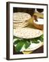 Piadina Flat Bread With Rucola and Stracchino Cheese, Typical Emilia Romagna Food-null-Framed Photographic Print