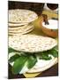 Piadina Flat Bread With Rucola and Stracchino Cheese, Typical Emilia Romagna Food-null-Mounted Photographic Print