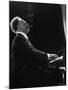 Pianist Arthur Rubenstein at the Piano, Smoking Cigar-Gjon Mili-Mounted Premium Photographic Print