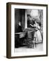 Pianist at the Keyboard Accompanying a Lady Singing, 19th Century-null-Framed Giclee Print