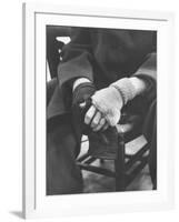 Pianist Glenn Gould in Fingerless Gloves Worn to Keep Hands Supple, Columbia Recording Studio-Gordon Parks-Framed Premium Photographic Print