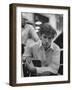 Pianist Glenn Gould Listening Intensely to Performance of Bach's Goldberg Variations Played Back-Gordon Parks-Framed Premium Photographic Print