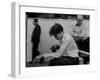 Pianist Glenn Gould Listening Intensely to Performance of Bach's Goldberg Variations Played Back-Gordon Parks-Framed Premium Photographic Print