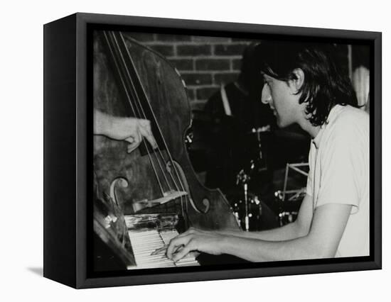 Pianist Leon Greening Playing at the Fairway, Welwyn Garden City, Hertfordshire, 8 June 2003-Denis Williams-Framed Stretched Canvas