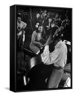 Pianist Mary Lou Williams Playing a Boogie Woogie Selection-Gjon Mili-Framed Stretched Canvas