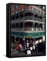 Pianist Ronnie Kole Plays on Bourbon Street-Carol Highsmith-Framed Stretched Canvas